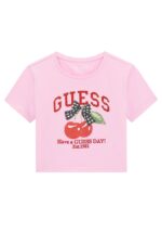 GUESS T-SHIRT CROP SS CHERRY ΜΠΛΟΥΖΑ