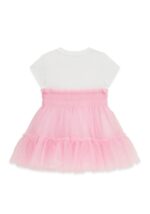 GUESS DRESS MIXED FABRIC ΦΟΡΕΜΑ ΡΟΖ - Image 2