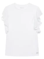 GUESS T-SHIRT CHIFFON ΒΟΛΑΝ ΜΠΛΟΥΖΑ ΛΕΥΚΟ