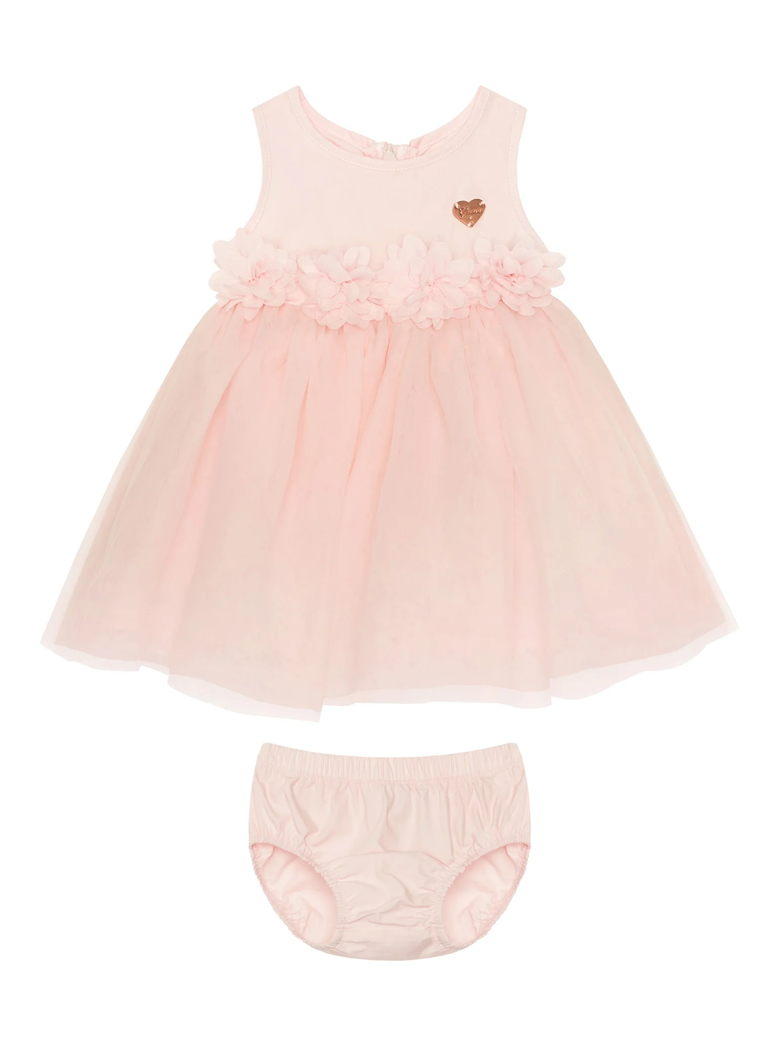 guess-phorema-kompso-a6rk11-kbzn0-roz-regular-fit-0000305713759 GUESS BABY SET DRESS & PANTY CERE ΦΟΡΕΜΑ - Image 1
