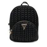 GUESS MINI BACKPACK ΣΑΚΙΔΙΟ ΠΛΑΤΗΣ ΜΑΥΡΟ