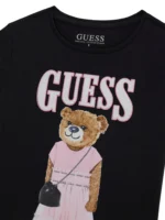 GUESS T-SHIRT SS TEDDY GIRL ΜΠΛΟΥΖΑ ΜΑΥΡΟ - Image 3