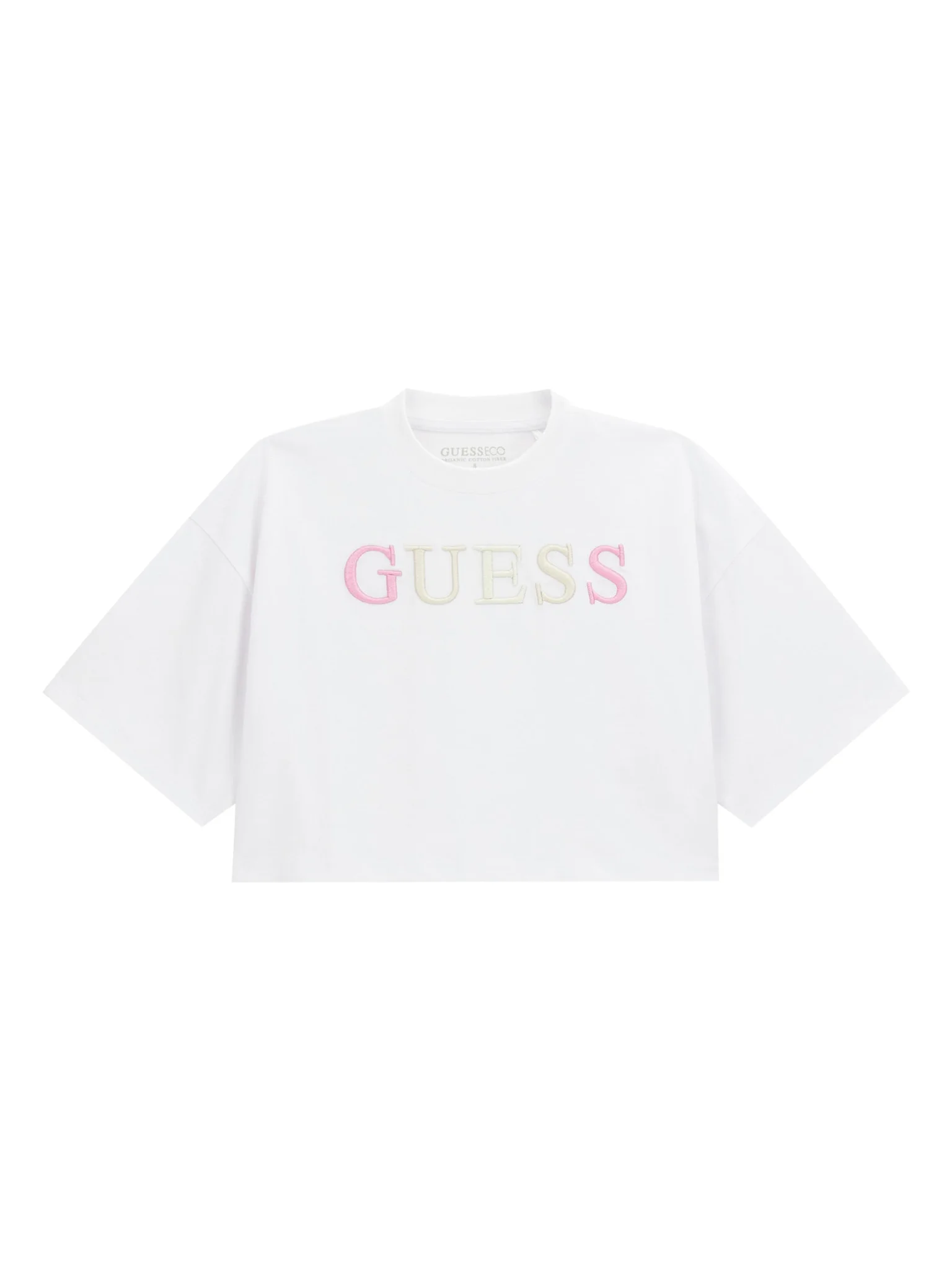 guess-t-shirt-j6ri11-kcnq4-leuko-oversize-0000305715159 GUESS T-SHIRT BOXY ΜΠΛΟΥΖΑ - Image 1