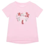 GUESS T-SHIRT SS HIGH LOW AMOUR ΜΠΛΟΥΖΑ