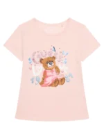 GUESS T-SHIRT SS TEDDY GIRL ΜΠΛΟΥΖΑ ΡΟΖ