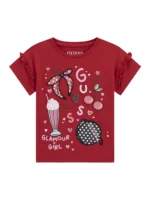 GUESS T-SHIRT GLAMOUR GIRL ΜΠΛΟΥΖΑ