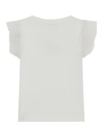 GUESS RIB T-SHIRT W/MESH ΜΠΛΟΥΖΑ ΛΕΥΚΟ - Image 2