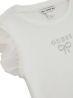 GUESS RIB T-SHIRT W/MESH ΜΠΛΟΥΖΑ ΛΕΥΚΟ - Image 3