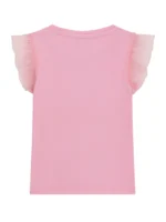GUESS RIB T-SHIRT W/MESH ΜΠΛΟΥΖΑ ΡΟΖ - Image 2