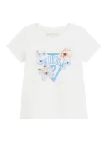 GUESS T-SHIRT SS FLORAL ΜΠΛΟΥΖΑ ΛΕΥΚΟ
