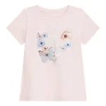 GUESS T-SHIRT SS FLORAL ΜΠΛΟΥΖΑ ΡΟΖ
