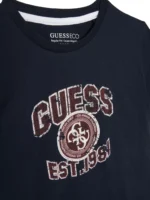 GUESS T-SHIRT SS ΜΠΛΟΥΖΑ ΣΚΟΥΡΟ ΜΠΛΕ - Image 3