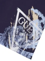 GUESS T-SHIRT SS ΜΠΛΟΥΣΑ ΣΚΟΥΡΟ ΜΠΛΕ - Image 3