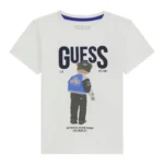 GUESS T-SHIRT TEDDY ΜΠΛΟΥΖΑ ΛΕΥΚΟ