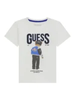 GUESS T-SHIRT TEDDY ΜΠΛΟΥΖΑ ΛΕΥΚΟ