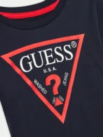 GUESS T-SHIRT ΜΠΛΟΥΖΑ ΣΚΟΥΡΟ ΜΠΛΕ - Image 3