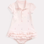 RALPH LAUREN BABY POLO DRESS & BLOOMER ΦΟΡΕΜΑ