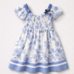 LAPIN HOUSE DRESS FLORAL ΦΟΡΕΜΑ ΜΠΛΕ
