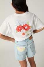 LEVI'S SHORTS CROCHET APPLIQUE A LINE ΣΟΡΤΣ - Image 7