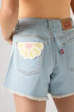 LEVI'S SHORTS CROCHET APPLIQUE A LINE ΣΟΡΤΣ - Image 10