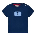 TRUSSARDI BABY T-SHIRT JERTHAX ΜΠΛΟΥΖΑ ΣΚΟΥΡΟ ΜΠΛΕ