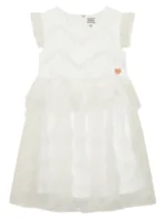 GUESS DRESS MESH CEREMONY ΦΟΡΕΜΑ ΛΕΥΚΟ