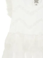 GUESS DRESS MESH CEREMONY ΦΟΡΕΜΑ ΛΕΥΚΟ - Image 3