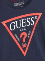 GUESS SS T-SHIRT CORE ΜΠΛΟΥΖΑ ΣΚΟΥΡΟ ΜΠΛΕ - Image 3