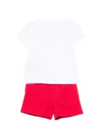 TRUSSARDI BABY SET ΜΠΛΟΥΖΑ & ΣΟΡΤΣ ΛΕΥΚΟ - Image 2