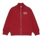DIESEL SWEATSHIRT RED SCIRCLEZIP OVER ΖΑΚΕΤΑ