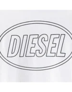 DIESEL LONG SLEEVE WHITE OVAL D ΜΠΛΟΥΖΑ - Image 3