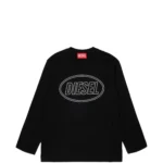 DIESEL LONG SLEEVE BLACK OVAL D ΜΠΛΟΥΖΑ