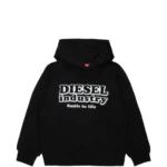 DIESEL SLODIMHOOD BLACK SWEATSHIRT ΜΠΛΟΥΖΑ ΜΕ ΚΟΥΚΟΥΛΑ