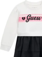GUESS MIXED FABRIC LS DRESS ΦΟΡΕΜΑ - Image 3