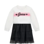 GUESS BABY MIXED FABRIC LS DRESS ΦΟΡΕΜΑ