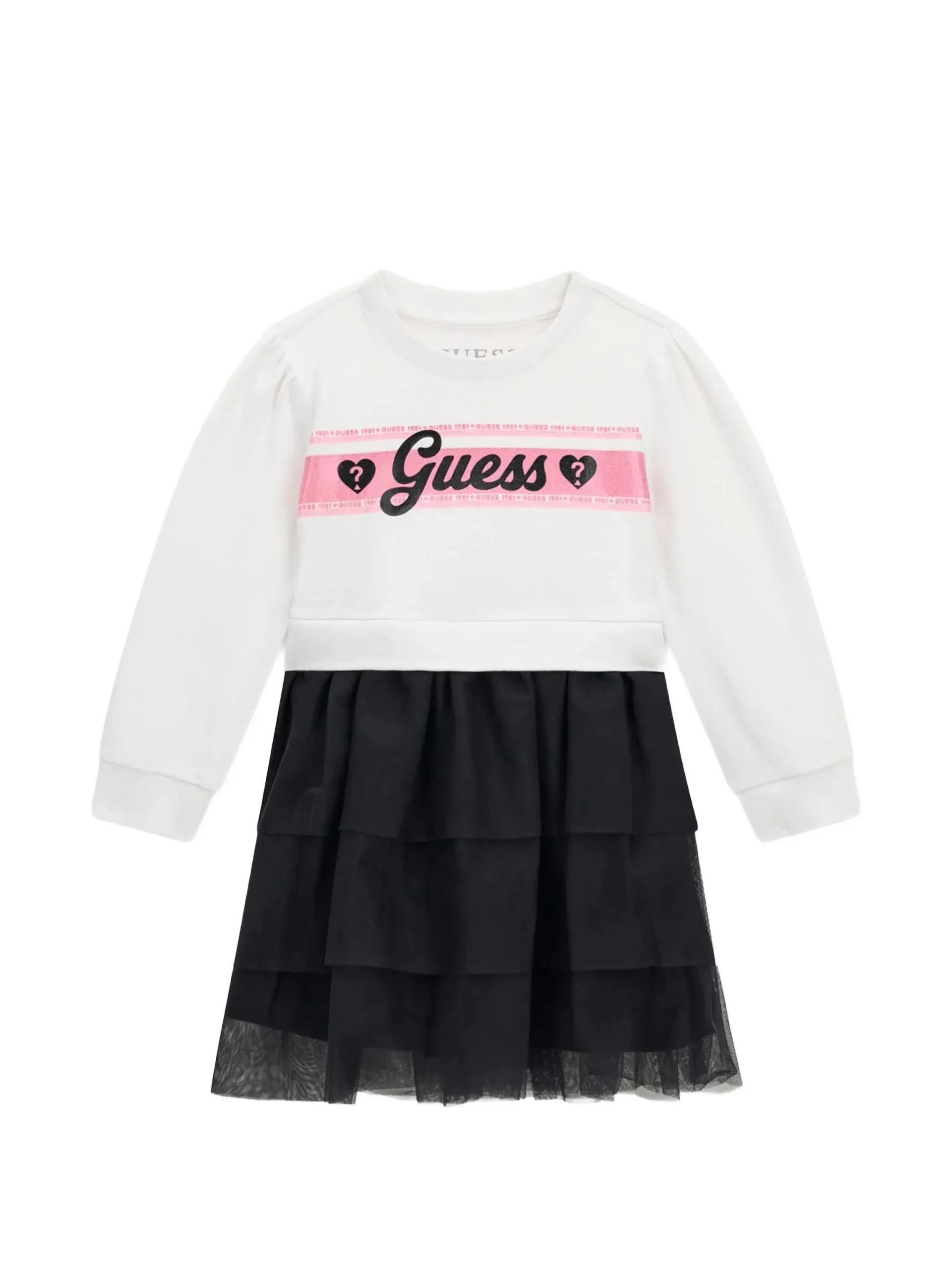 37015787_69987257_2048 GUESS MIXED FABRIC LS DRESS ΦΟΡΕΜΑ - Image 1