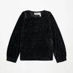 MOLO RIKKI LONG SLEEVED BLACK SOFT VELOUR ΜΠΛΟΥΖΑ