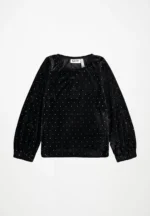 MOLO RIKKI LONG SLEEVED BLACK SOFT VELOUR ΜΠΛΟΥΖΑ