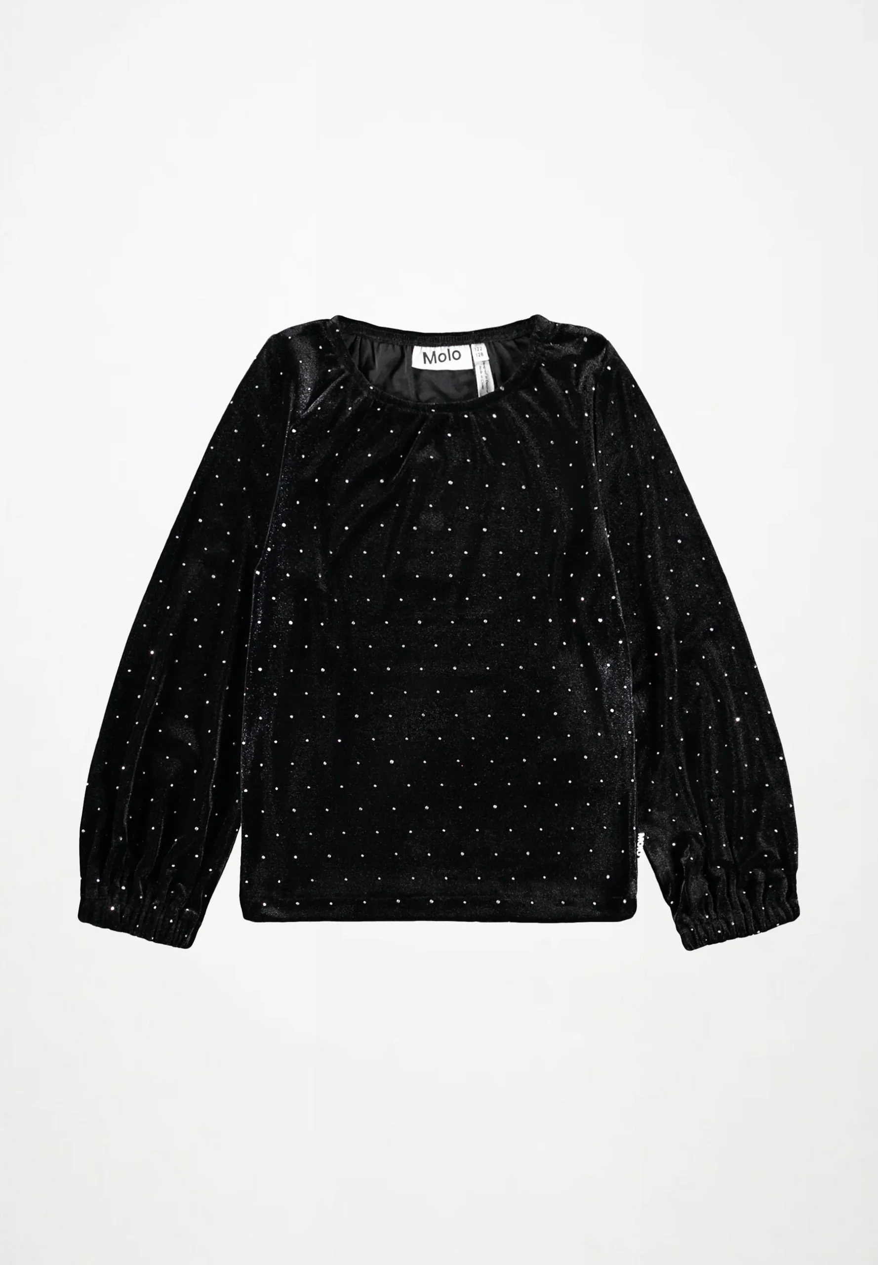 7302_2W26A410_5841_A-original MOLO RIKKI LONG SLEEVED BLACK SOFT VELOUR ΜΠΛΟΥΖΑ - Image 1