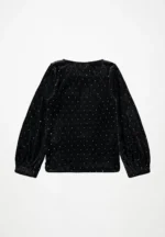 MOLO RIKKI LONG SLEEVED BLACK SOFT VELOUR ΜΠΛΟΥΖΑ - Image 2