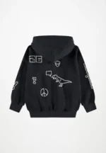 MOLO MARLEY BLACK SWEATSHIRT ΖΑΚΕΤΑ ΜΕ ΚΟΥΚΟΥΛΑ - Image 2