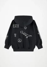 MOLO MARLEY BLACK SWEATSHIRT ΖΑΚΕΤΑ ΜΕ ΚΟΥΚΟΥΛΑ - Image 2