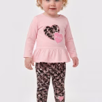 GUESS BABY SET LEOPARD LONG ΜΠΛΟΥΖΑ & ΚΟΛΑΝ