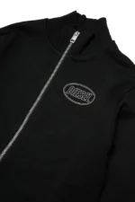 DIESEL SWEATSHIRT BLACK SCIRCLEZIP OVER ΖΑΚΕΤΑ - Image 3