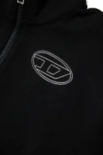 DIESEL SALILA FEEPA BLACK SWEATSHIRT ΖΑΚΕΤΑ - Image 4