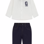 GUESS BABY SET POPLIN ADJ ΠΟΥΚΑΜΙΣΟ & ΠΑΝΤΕΛΟΝΙ