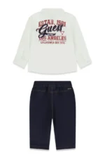 GUESS BABY SET POPLIN ADJ ΠΟΥΚΑΜΙΣΟ & ΠΑΝΤΕΛΟΝΙ - Image 2