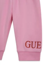 GUESS BABY SET PINK ΚΟΡΜΑΚΙ, ΠΑΝΤΕΛΟΝΙ & ΖΑΚΕΤΑ - Image 5