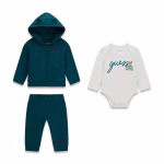 GUESS BABY SET GREEN ΠΑΝΤΕΛΟΝΙ, ΖΑΚΈΤΑ & ΚΟΡΜΑΚΙ