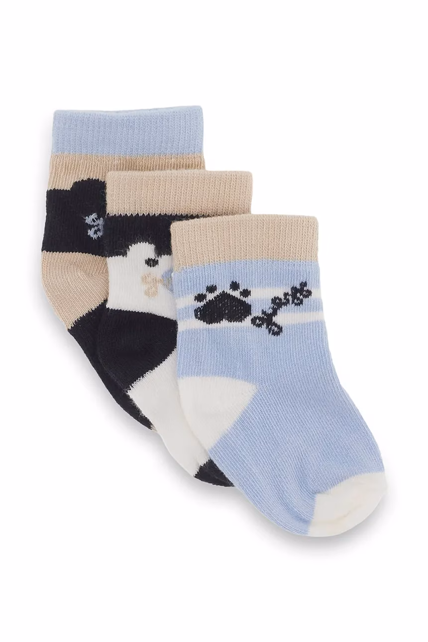 AW26-LGKZZ1-08X_F1 GUESS BABY SET 3PCS NEWBORN SOCKS - Image 1